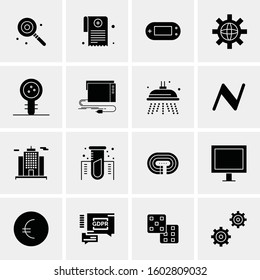16 Universal Business Icons Vector. Creative Icon Illustration to use in web and Mobile Related project.