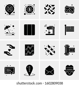 16 Universal Business Icons Vector. Creative Icon Illustration to use in web and Mobile Related project.