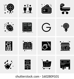 16 Universal Business Icons Vector. Creative Icon Illustration to use in web and Mobile Related project.