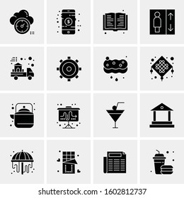 16 Universal Business Icons Vector. Creative Icon Illustration to use in web and Mobile Related project.