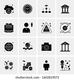 16 Universal Business Icons Vector. Creative Icon Illustration to use in web and Mobile Related project.