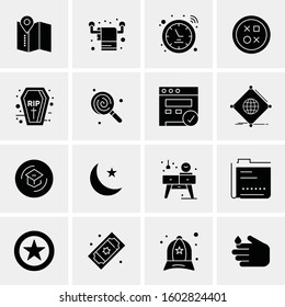 16 Universal Business Icons Vector. Creative Icon Illustration to use in web and Mobile Related project.