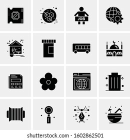 16 Universal Business Icons Vector. Creative Icon Illustration to use in web and Mobile Related project.