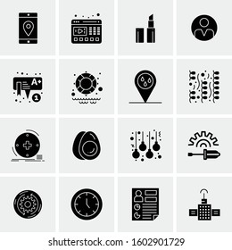 16 Universal Business Icons Vector. Creative Icon Illustration to use in web and Mobile Related project.