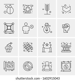 16 Universal Business Icons Vector. Creative Icon Illustration to use in web and Mobile Related project.