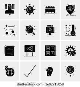 16 Universal Business Icons Vector. Creative Icon Illustration to use in web and Mobile Related project.