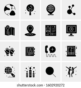 16 Universal Business Icons Vector. Creative Icon Illustration to use in web and Mobile Related project.