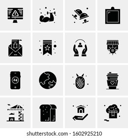 16 Universal Business Icons Vector. Creative Icon Illustration to use in web and Mobile Related project.