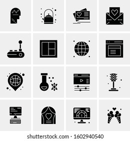 16 Universal Business Icons Vector. Creative Icon Illustration to use in web and Mobile Related project.