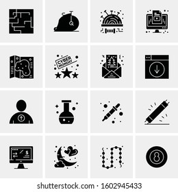 16 Universal Business Icons Vector. Creative Icon Illustration to use in web and Mobile Related project.