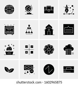16 Universal Business Icons Vector. Creative Icon Illustration to use in web and Mobile Related project.