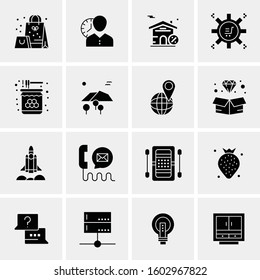 16 Universal Business Icons Vector. Creative Icon Illustration to use in web and Mobile Related project.