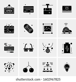 16 Universal Business Icons Vector. Creative Icon Illustration to use in web and Mobile Related project.