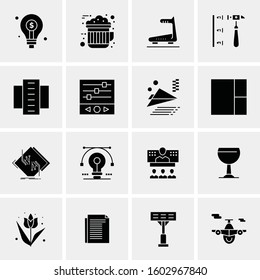 16 Universal Business Icons Vector. Creative Icon Illustration to use in web and Mobile Related project.
