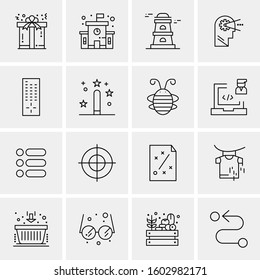 16 Universal Business Icons Vector. Creative Icon Illustration to use in web and Mobile Related project.