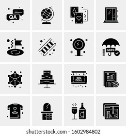 16 Universal Business Icons Vector. Creative Icon Illustration to use in web and Mobile Related project.