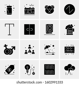 16 Universal Business Icons Vector. Creative Icon Illustration to use in web and Mobile Related project.