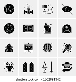 16 Universal Business Icons Vector. Creative Icon Illustration to use in web and Mobile Related project.
