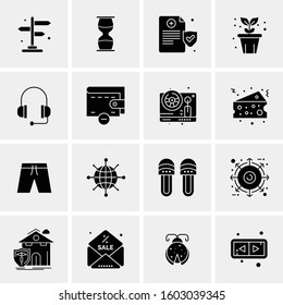 16 Universal Business Icons Vector. Creative Icon Illustration to use in web and Mobile Related project.