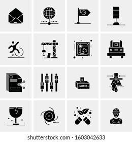 16 Universal Business Icons Vector. Creative Icon Illustration to use in web and Mobile Related project.