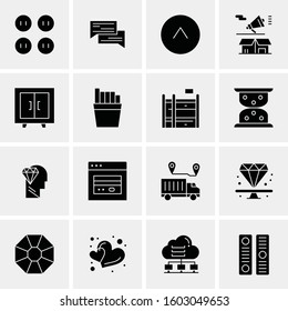 16 Universal Business Icons Vector. Creative Icon Illustration to use in web and Mobile Related project.