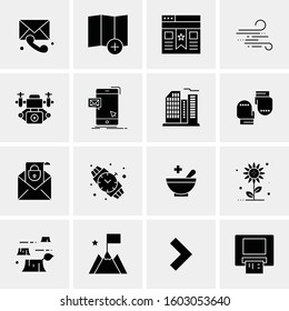 16 Universal Business Icons Vector. Creative Icon Illustration to use in web and Mobile Related project.