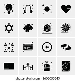 16 Universal Business Icons Vector. Creative Icon Illustration to use in web and Mobile Related project.