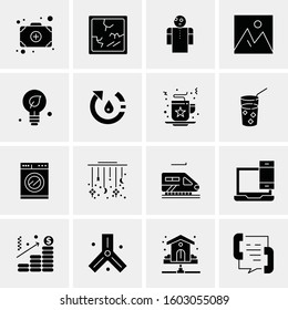 16 Universal Business Icons Vector. Creative Icon Illustration to use in web and Mobile Related project.