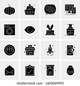 16 Universal Business Icons Vector. Creative Icon Illustration to use in web and Mobile Related project.
