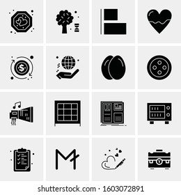 16 Universal Business Icons Vector. Creative Icon Illustration to use in web and Mobile Related project.