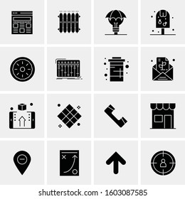 16 Universal Business Icons Vector. Creative Icon Illustration to use in web and Mobile Related project.