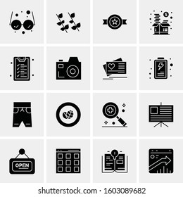 16 Universal Business Icons Vector. Creative Icon Illustration to use in web and Mobile Related project.