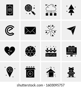 16 Universal Business Icons Vector. Creative Icon Illustration to use in web and Mobile Related project.