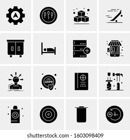 16 Universal Business Icons Vector. Creative Icon Illustration to use in web and Mobile Related project.