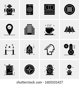 16 Universal Business Icons Vector. Creative Icon Illustration to use in web and Mobile Related project.