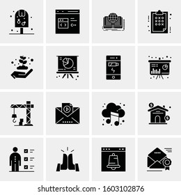 16 Universal Business Icons Vector. Creative Icon Illustration to use in web and Mobile Related project.