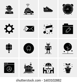 16 Universal Business Icons Vector. Creative Icon Illustration to use in web and Mobile Related project.