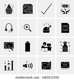 16 Universal Business Icons Vector. Creative Icon Illustration to use in web and Mobile Related project.