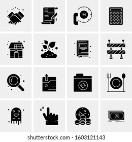 16 Universal Business Icons Vector. Creative Icon Illustration to use in web and Mobile Related project.
