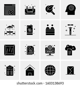 16 Universal Business Icons Vector. Creative Icon Illustration to use in web and Mobile Related project.