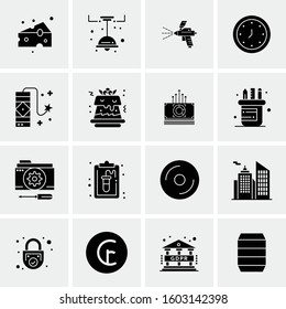 16 Universal Business Icons Vector. Creative Icon Illustration to use in web and Mobile Related project.