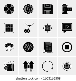 16 Universal Business Icons Vector. Creative Icon Illustration to use in web and Mobile Related project.