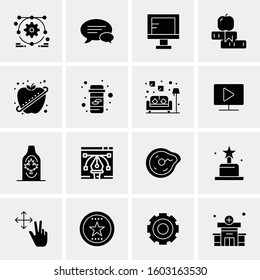 16 Universal Business Icons Vector. Creative Icon Illustration to use in web and Mobile Related project.