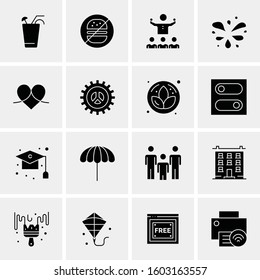 16 Universal Business Icons Vector. Creative Icon Illustration to use in web and Mobile Related project.