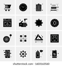 16 Universal Business Icons Vector. Creative Icon Illustration to use in web and Mobile Related project.