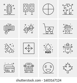 16 Universal Business Icons Vector. Creative Icon Illustration to use in web and Mobile Related project.