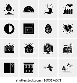 16 Universal Business Icons Vector. Creative Icon Illustration to use in web and Mobile Related project.