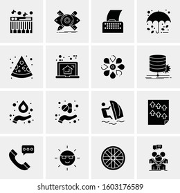 16 Universal Business Icons Vector. Creative Icon Illustration to use in web and Mobile Related project.