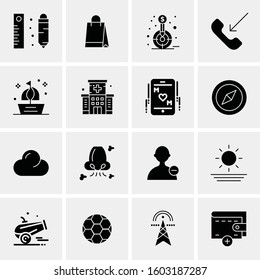 16 Universal Business Icons Vector. Creative Icon Illustration to use in web and Mobile Related project.