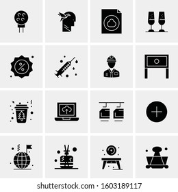 16 Universal Business Icons Vector. Creative Icon Illustration to use in web and Mobile Related project.